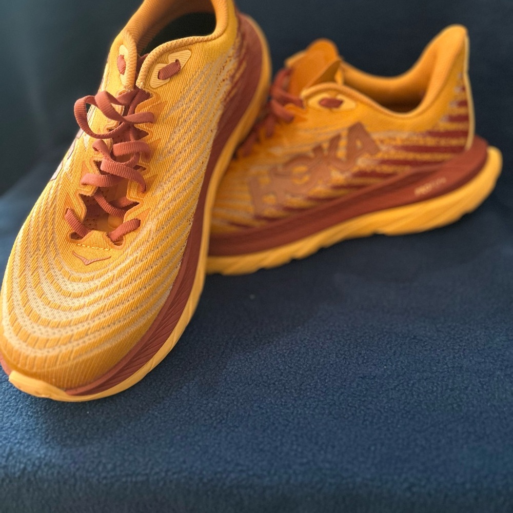 Hoka One One Orange Athletic Shoes